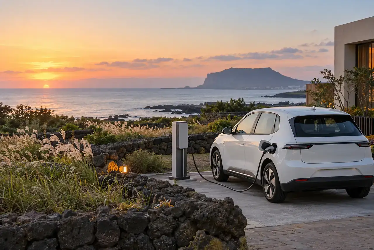 Jeju with an Electric Rental Car: Should Charging Access Decide the Hotel?